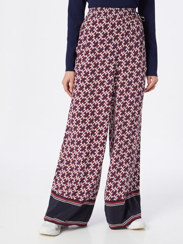 Wide Leg Pantalon TOMMY HILFIGER en rouge : devant