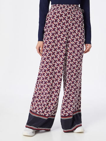 TOMMY HILFIGER Wide leg Broek in Rood: voorkant