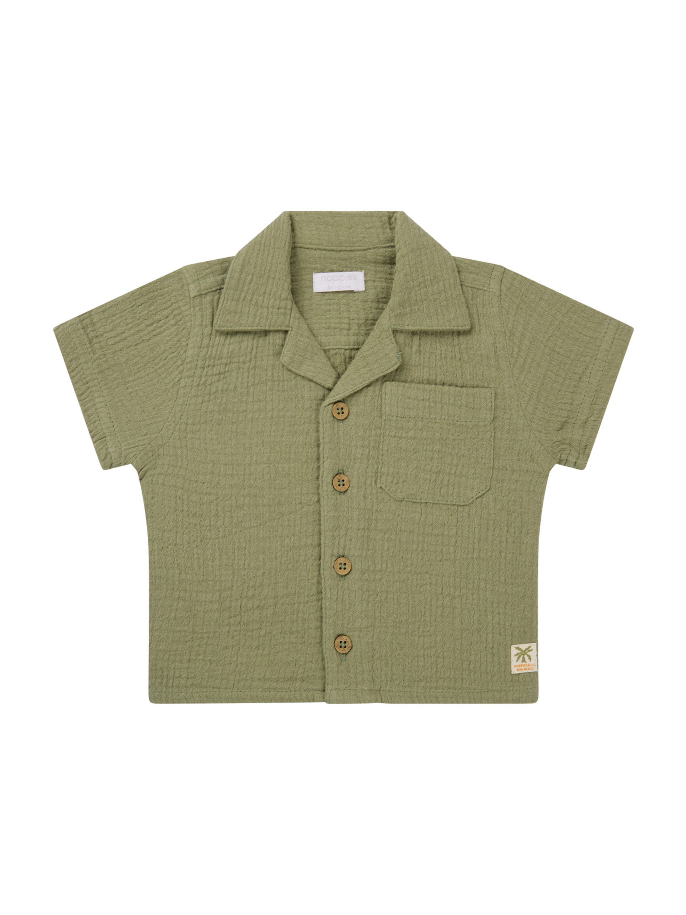 Noppies Regular fit Риза 'Orizaba' в зелено: отпред