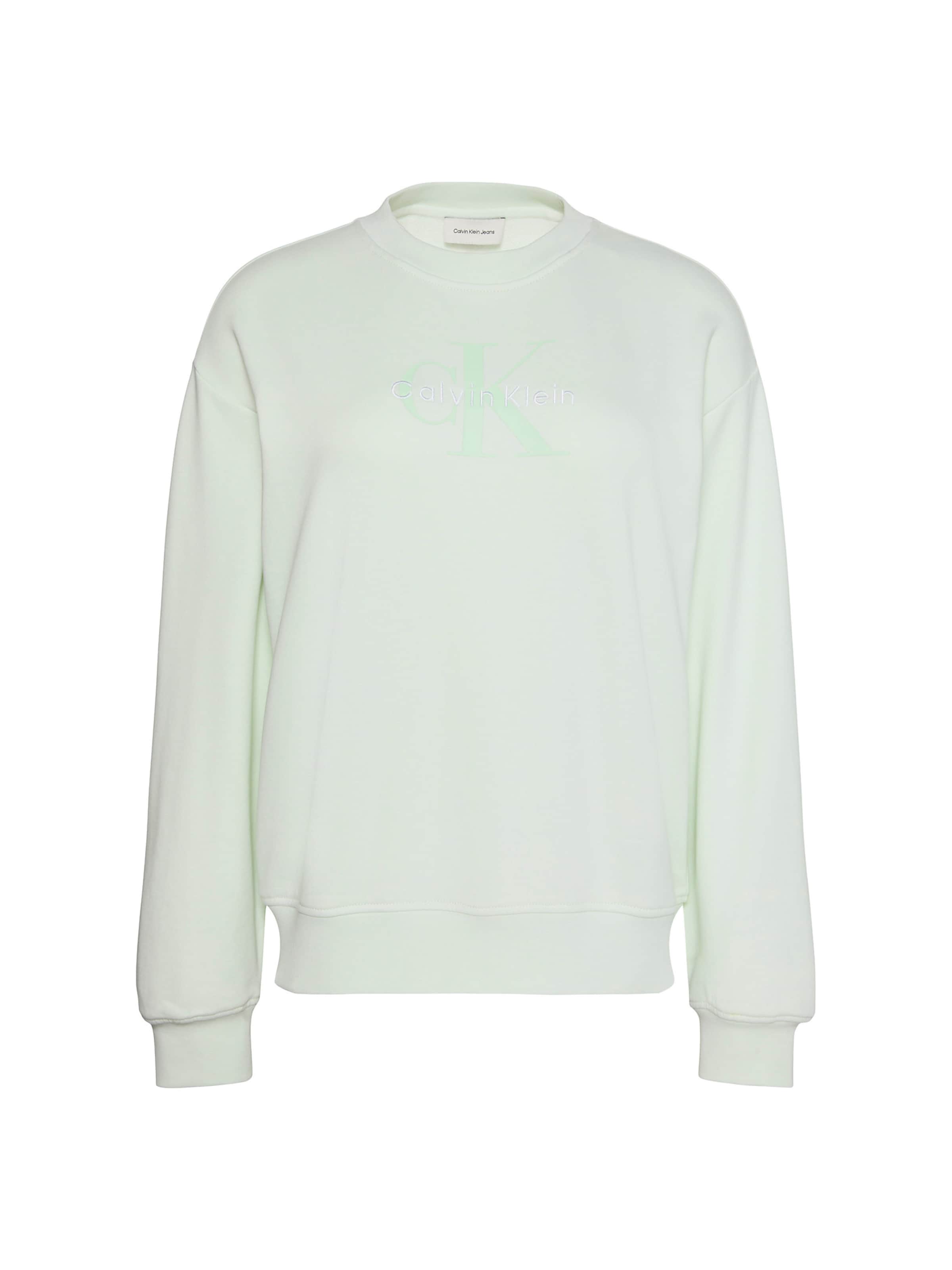 Calvin Klein Jeans Sweatshirt in White: front
