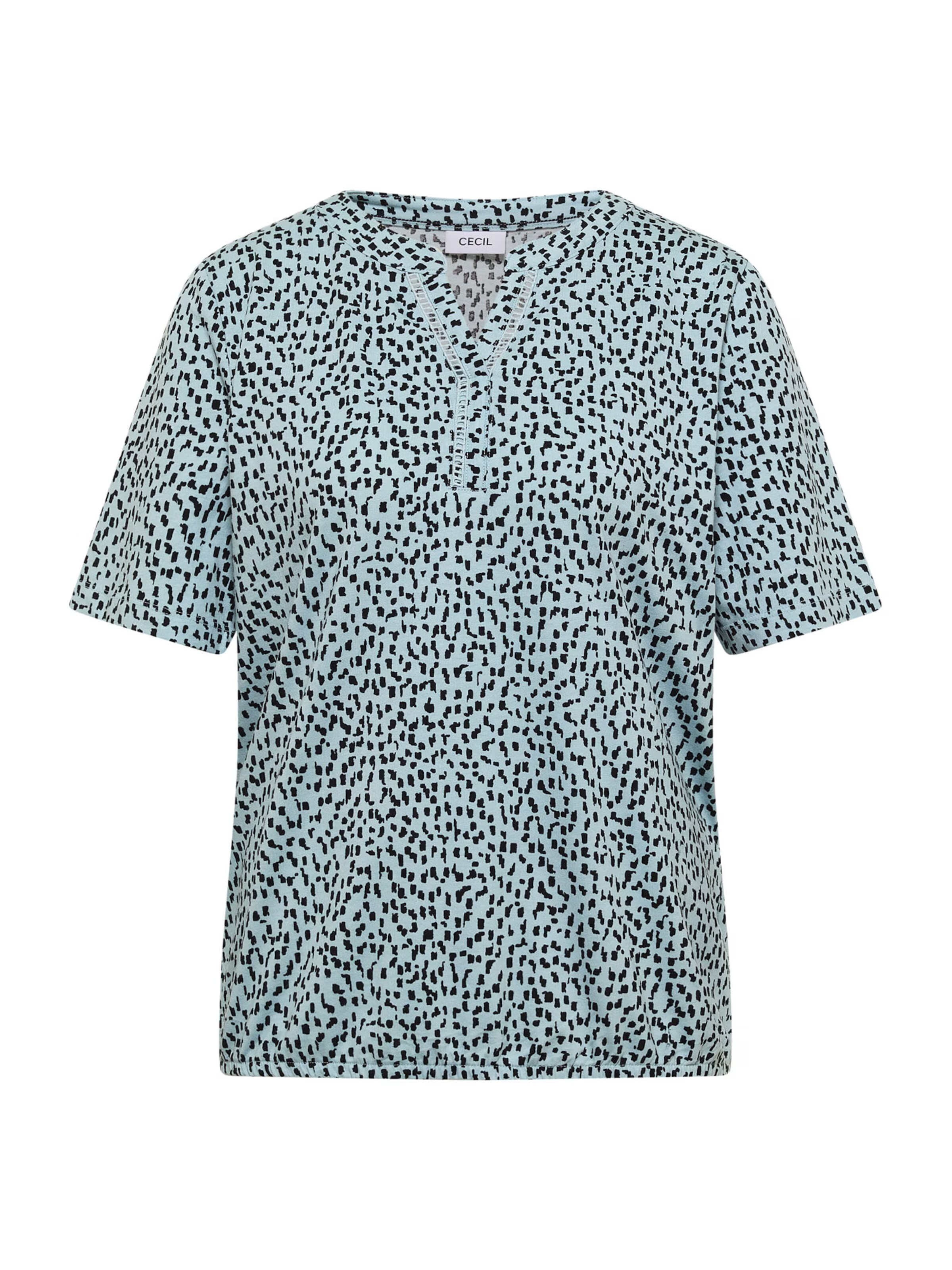 CECIL Bluse 'Lace Tunic' in Grün: Vorderseite