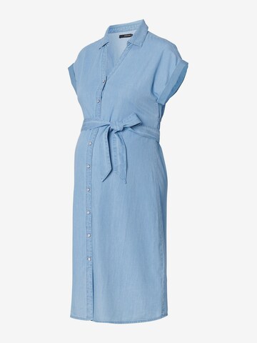 Supermom Shirt Dress in Blue