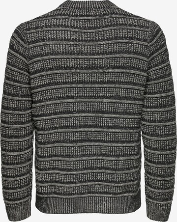 Pullover 'Sean' di Only & Sons in grigio