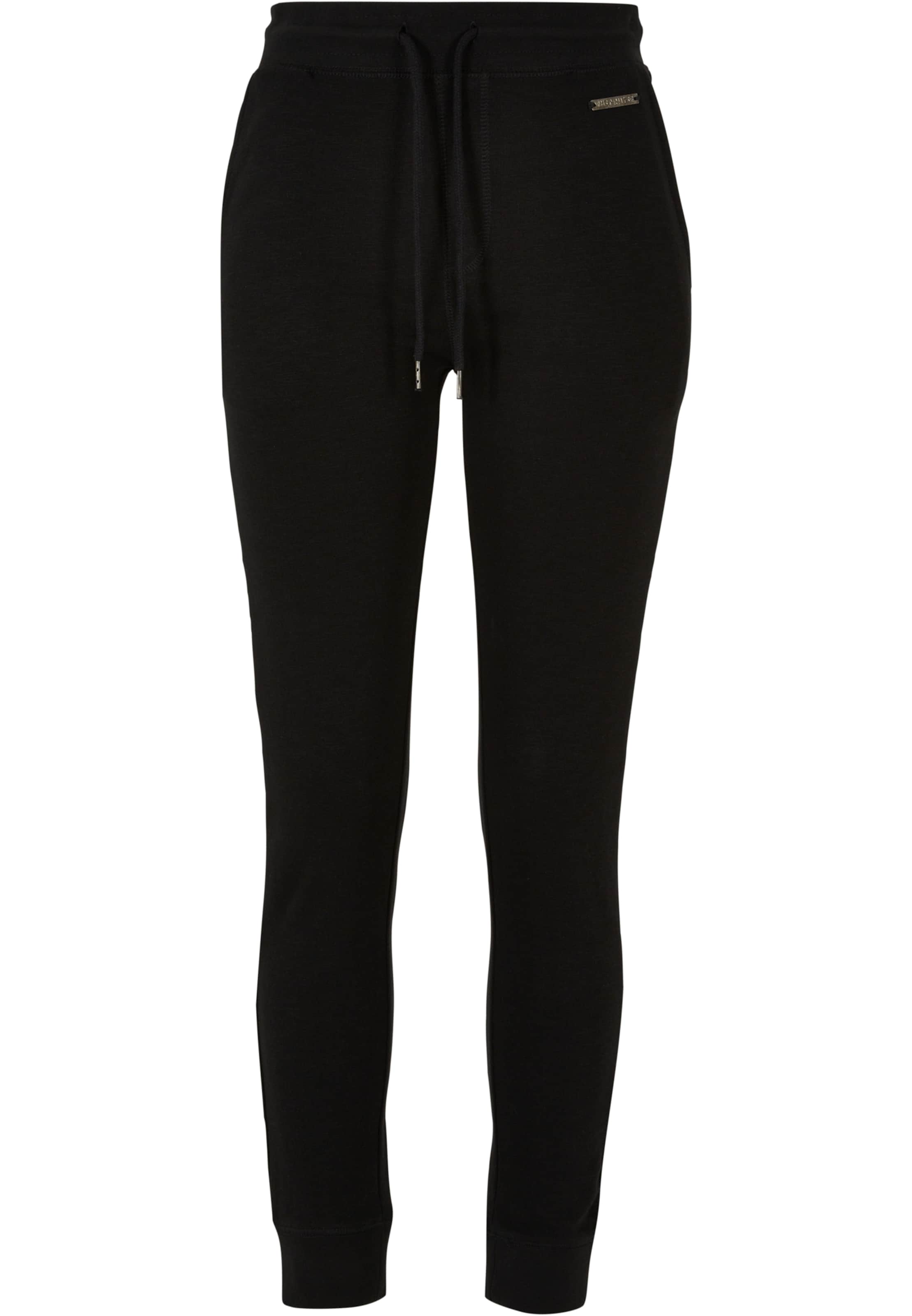 Just Rhyse Tapered Trousers 'Poppy' in Black: front