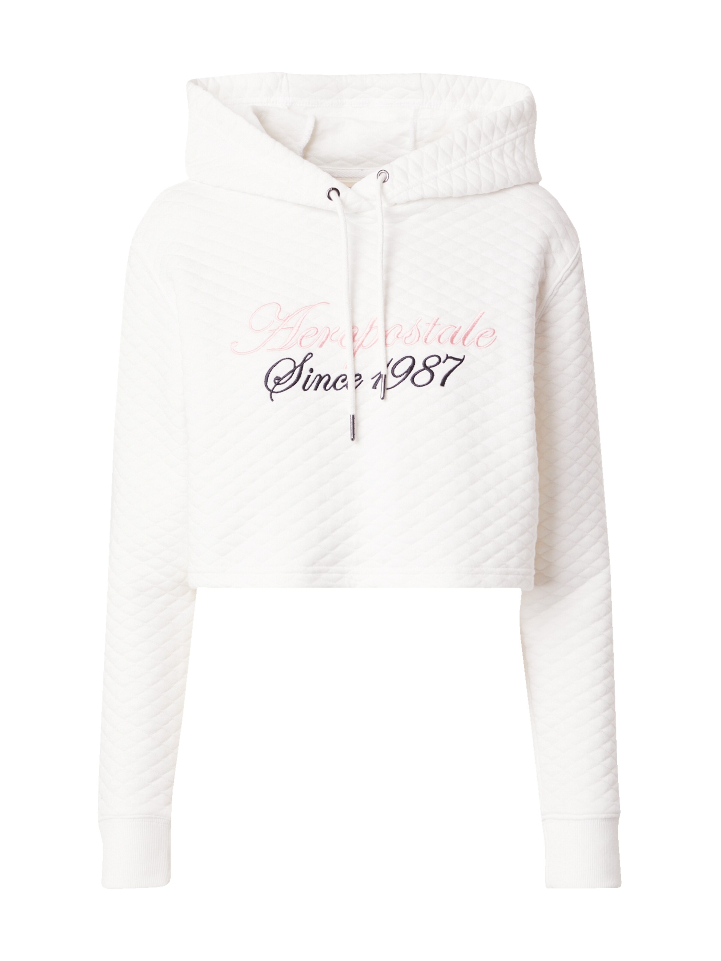 AÉROPOSTALE Sweatshirt in White: front