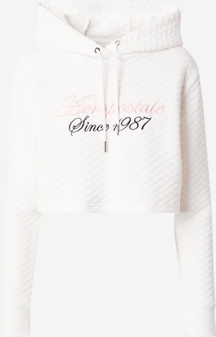 AÉROPOSTALESweater majica - bijela boja: prednji dio