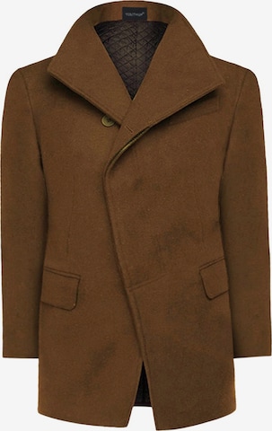 YOUTHUP Winter Coat in Brown: front