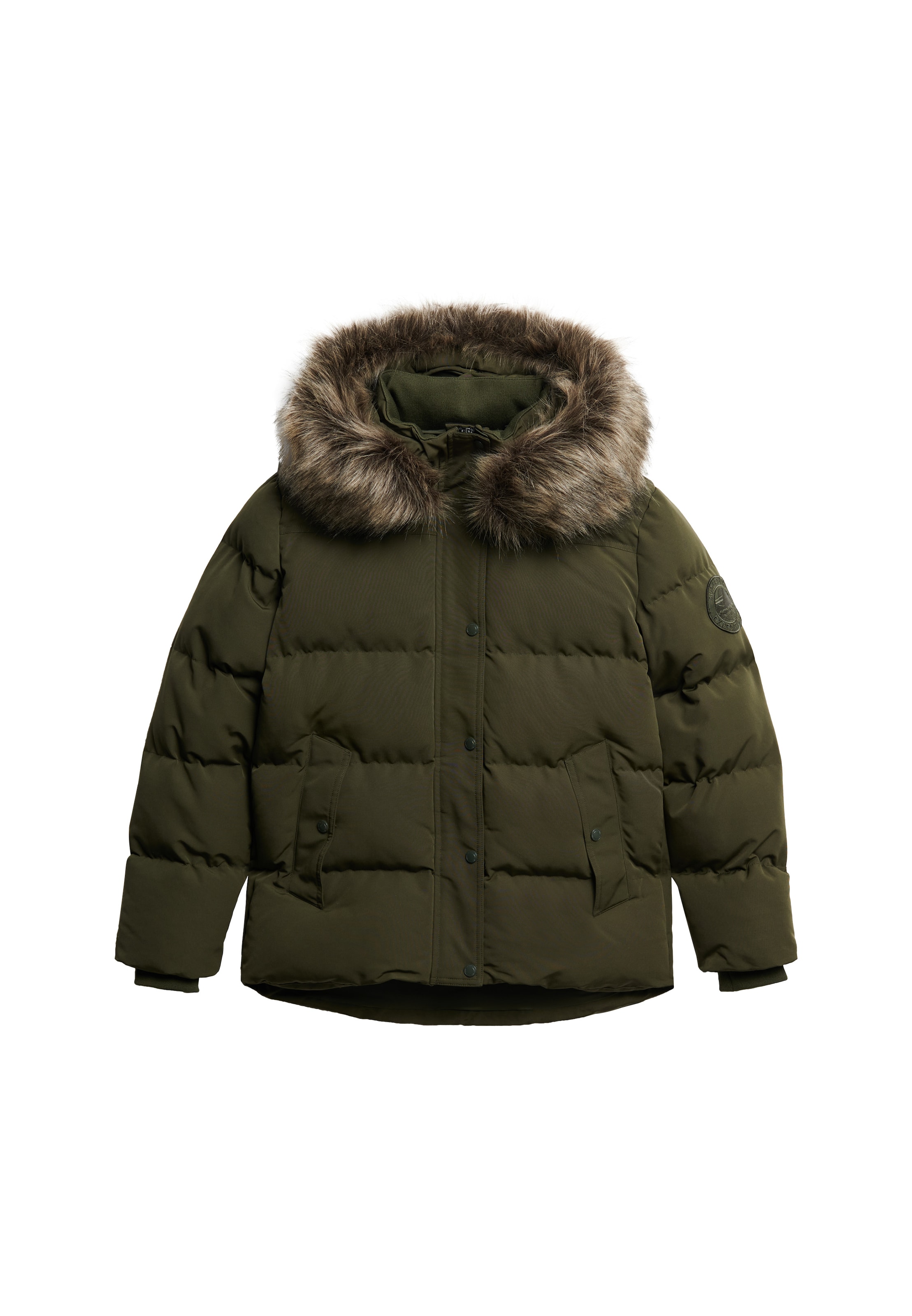 Superdry & Co Winter Jacket 'Everest' in Green: front