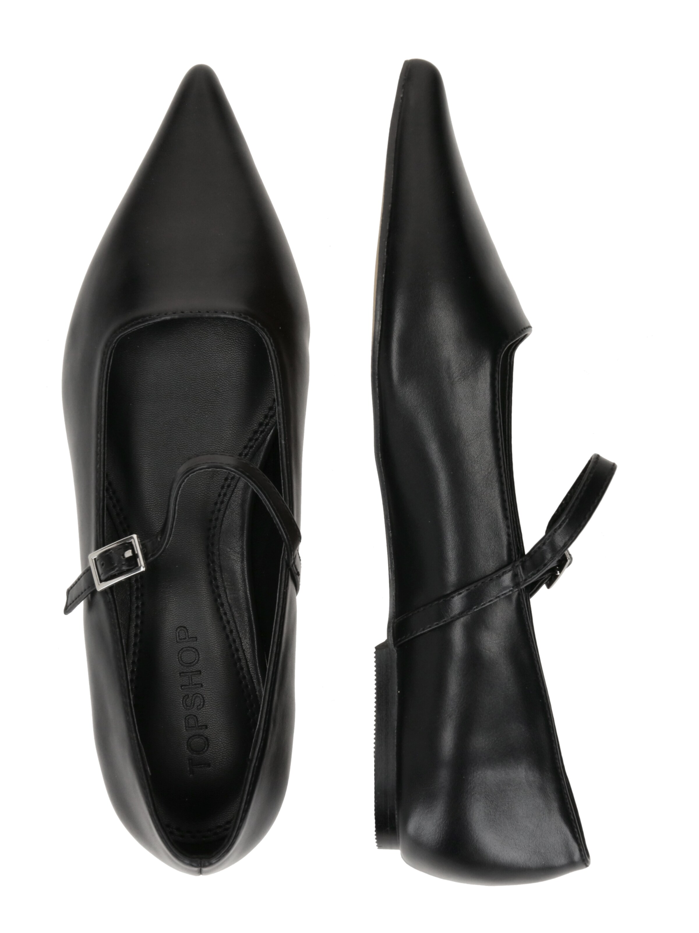 Leather Shoe Topshop Dolly Shoes Topshop Flat Shoes On Sale