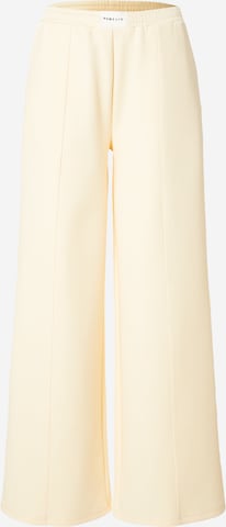 Elias RumelisWide Leg/ Široke nogavice Hlače 'JEANINE' - žuta boja: prednji dio