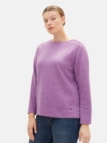 Tom Tailor Women + Pullover in Lila