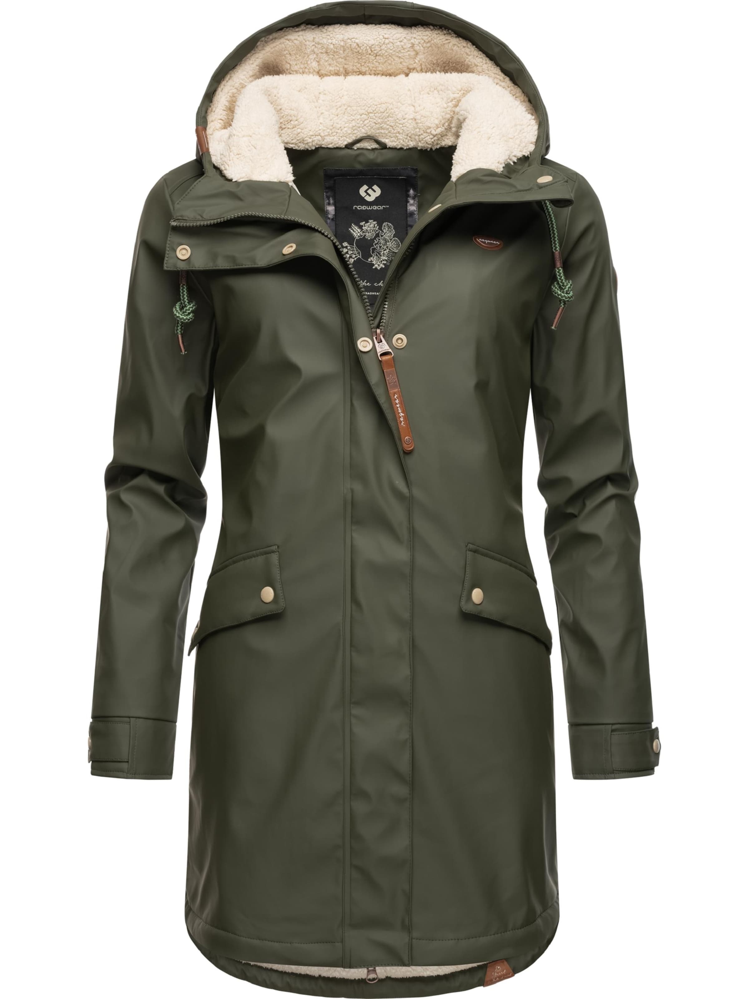 Ragwear Winter coat 'Tinsley' in Green: front