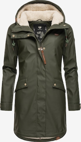 Ragwear Winter Coat 'Tinsley' in Green: front