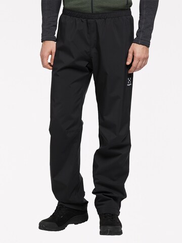 Haglöfs Regular Outdoor Pants 'Buteo' in Black: front