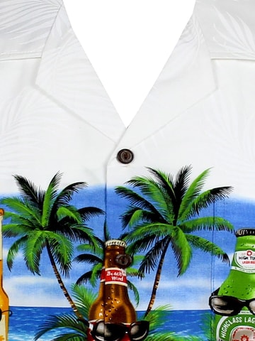 Regular fit Camicia 'Corona Brustdruck' di Pacific Legend in bianco