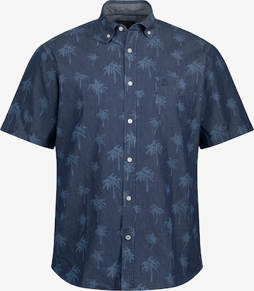 JP1880 Regular fit Button Up Shirt in Blue: front