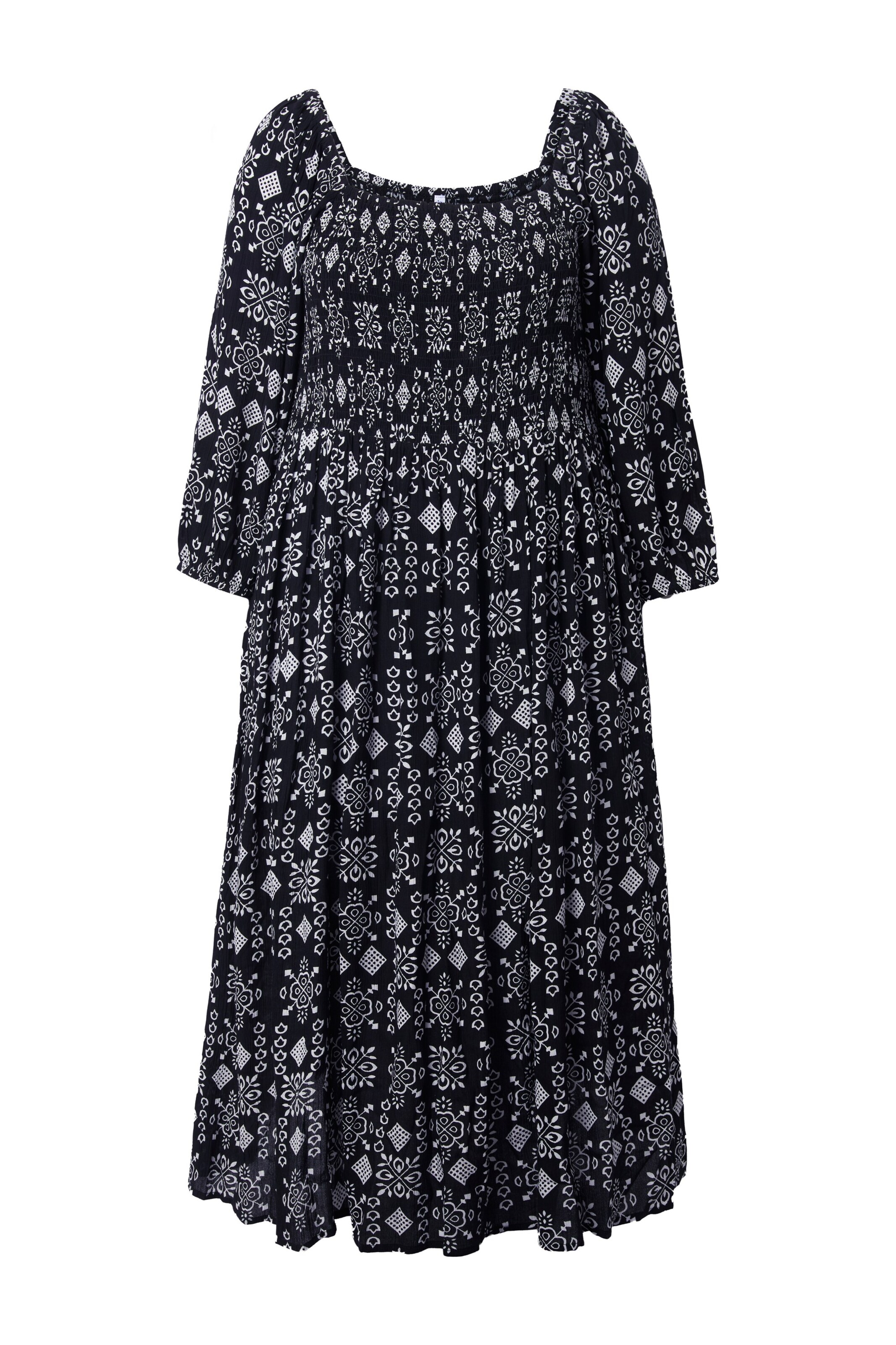 Ulla Popken Kleid in Schwarz: Vorderseite