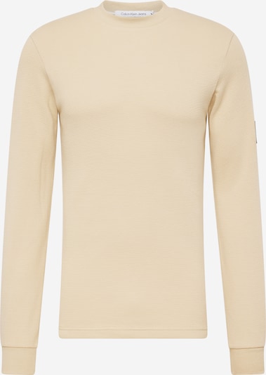 Calvin Klein Jeans T-Shirt en beige / noir / blanc, Vue avec produit