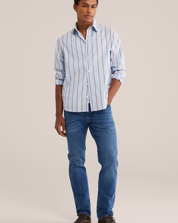 WE Fashion Slimfit Jeans in Blau