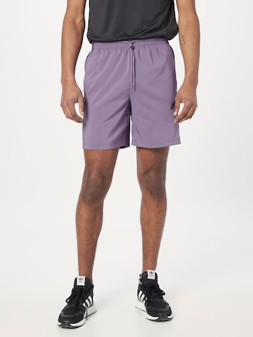 Regular Pantalon de sport 'Essentials Chelsea' ADIDAS SPORTSWEAR en violet : devant