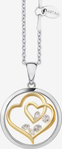 Astra Necklace 'HEART IN HEART' in Gold: front