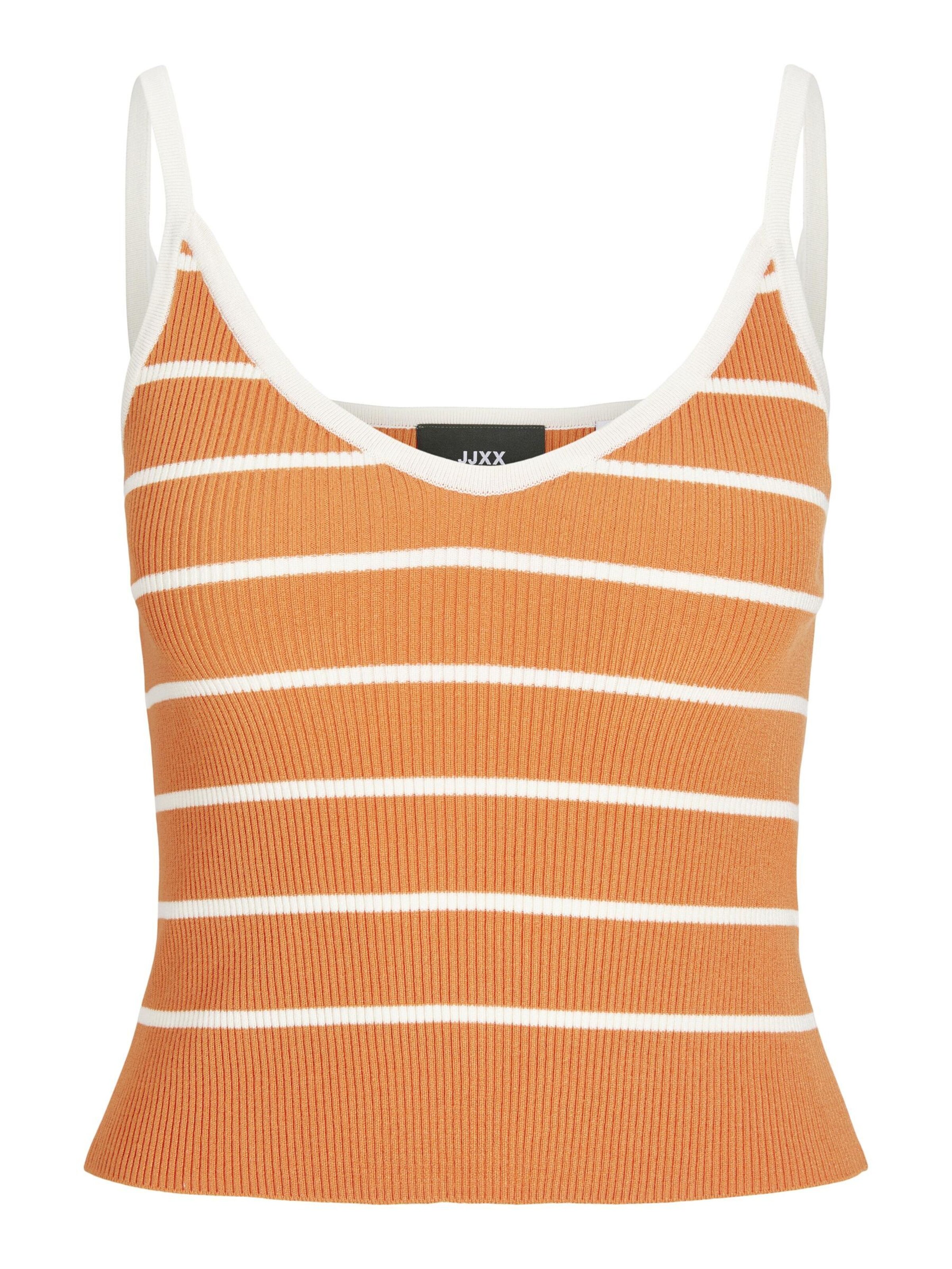 JJXX Gebreide top in Oranje: voorkant
