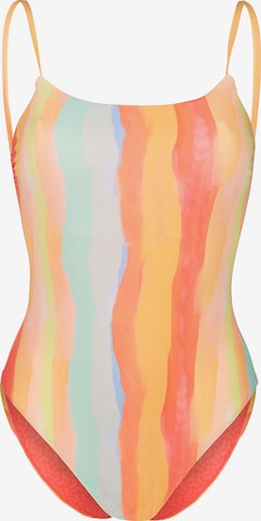 ARENA - Soutien Bustier Fato de banho desportivo 'WATER PRINT' em mistura de cores: frente