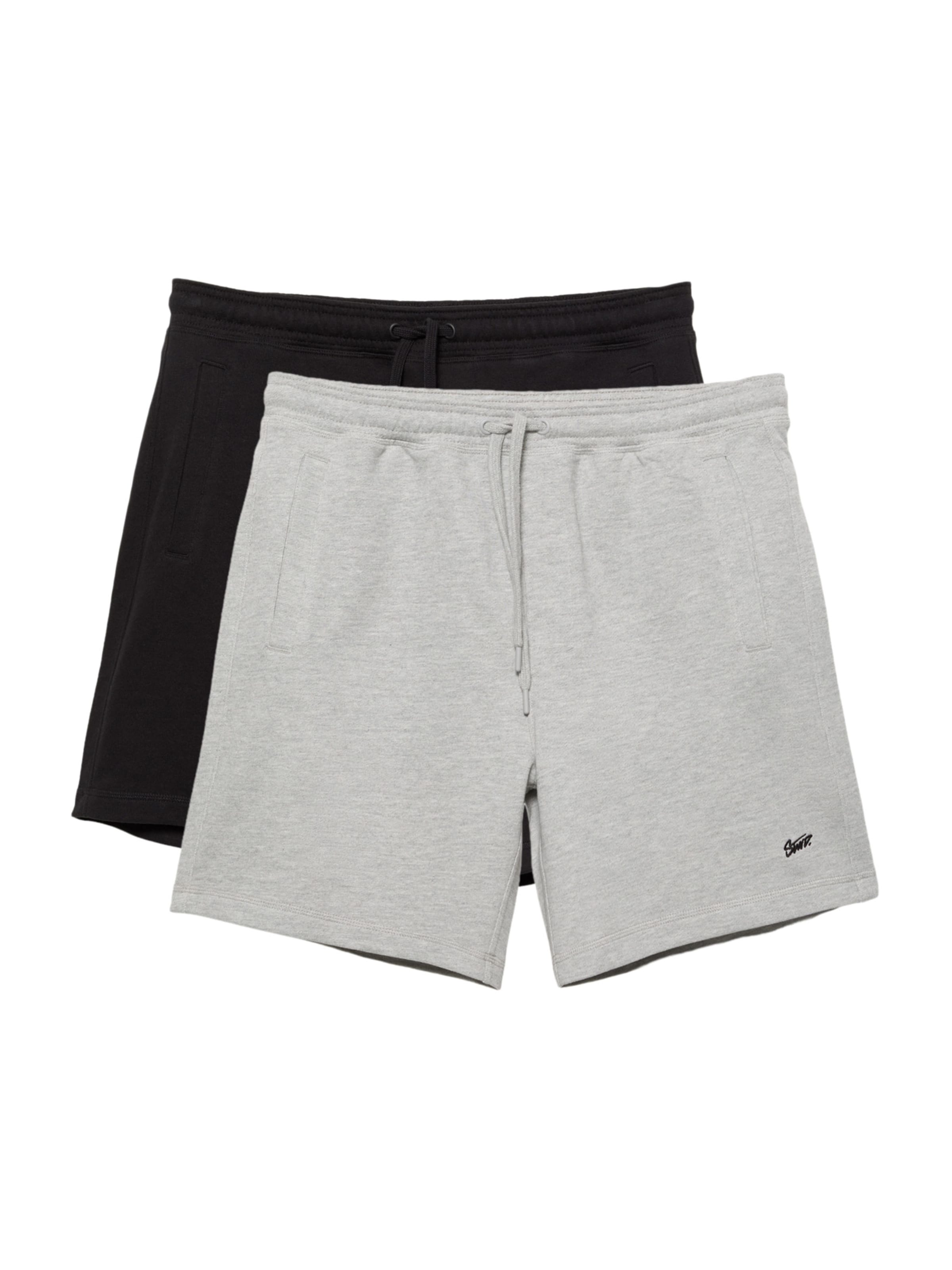 Pull&Bear Kalhoty 'STWD' – černá: přední strana