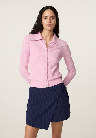 Cardigan Fabienne Chapot en rose : devant