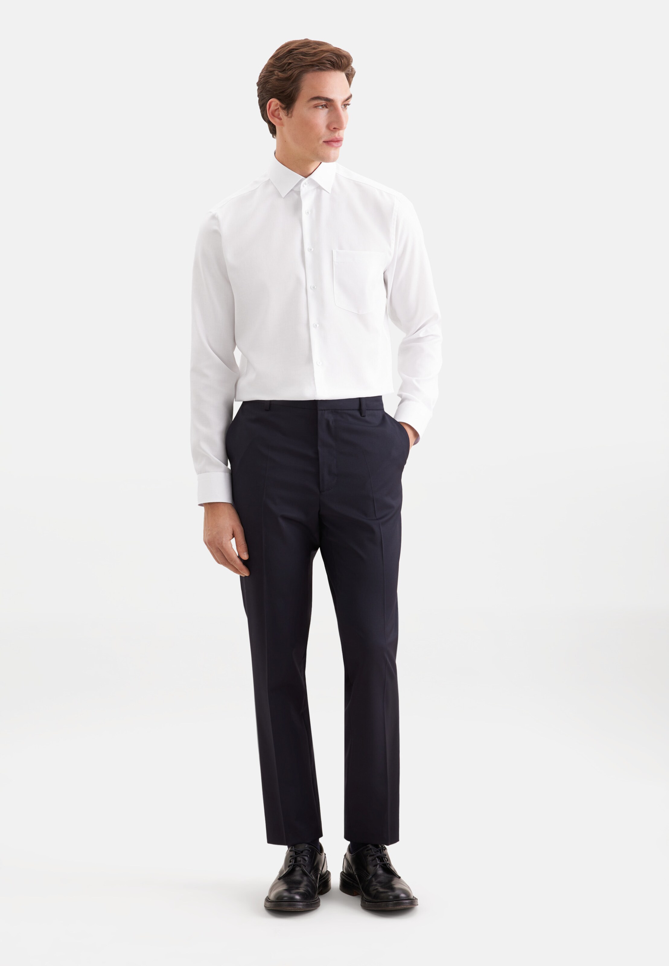 Coupe slim Chemise business SEIDENSTICKER en blanc