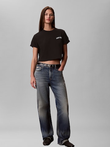 T-shirt 'Boxy' Calvin Klein Jeans en noir