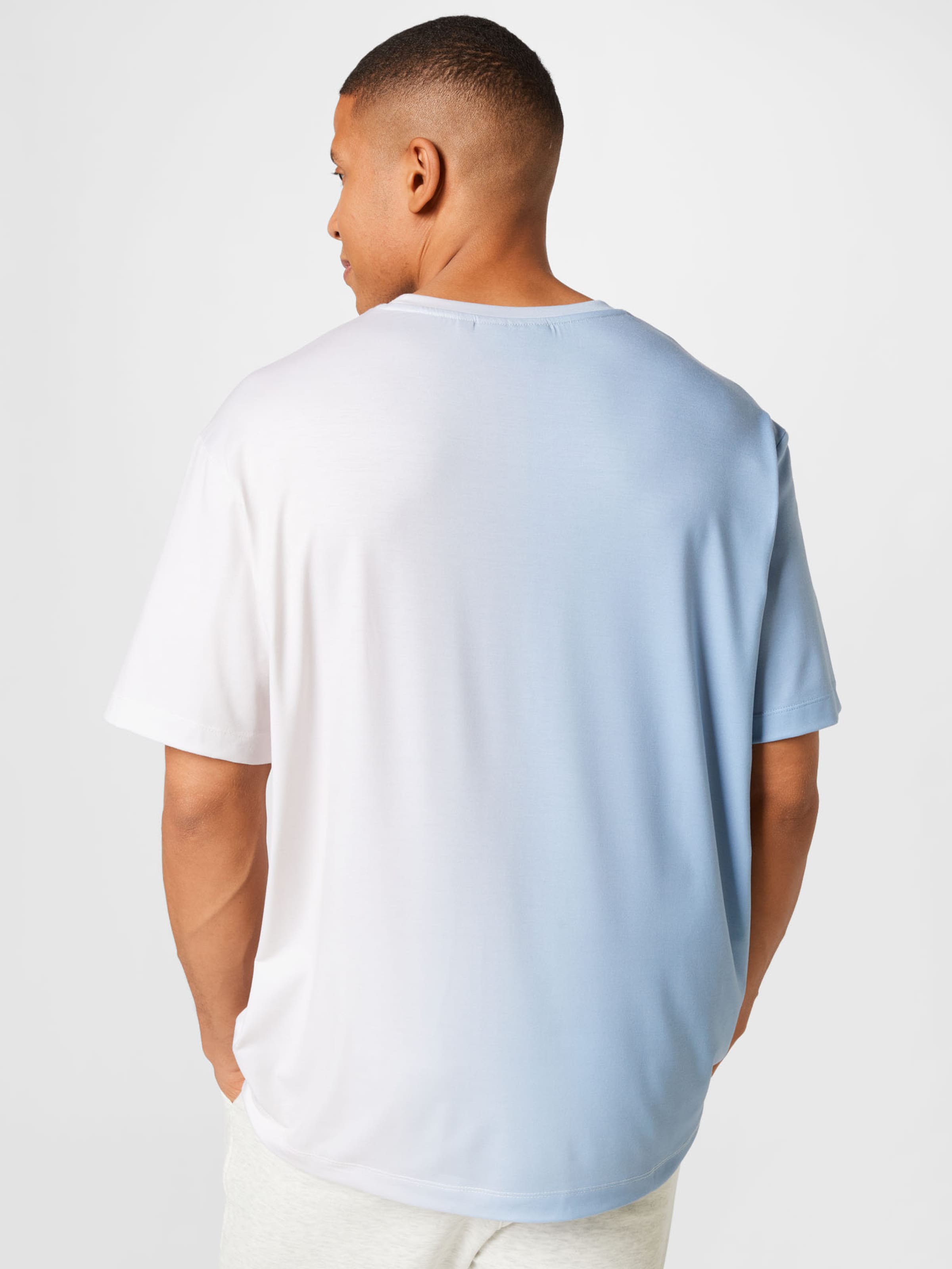 SikSilk Camiseta en Azul Claro Blanco ABOUT YOU