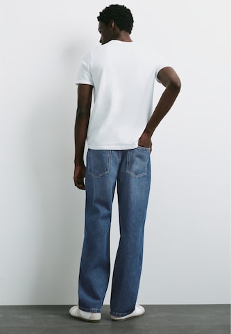 Baggy Jeans de la Pull&Bear pe albastru