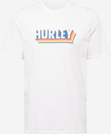 Hurley Funktionsskjorte 'TEES' i hvid: forside