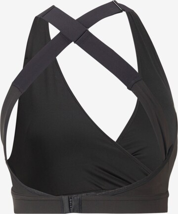 Triunghi Sutien sport de la PUMA pe negru