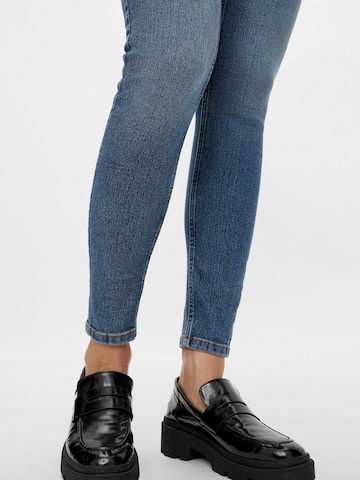 MAMALICIOUS Skinny Jeans pajkice 'NEWAMY' | modra barva