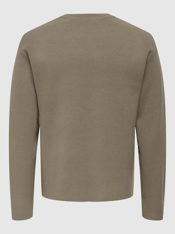 Pull-over '22032220' Only & Sons en marron