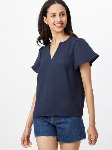 VILA Blouse 'JAHULA' in Blauw: voorkant