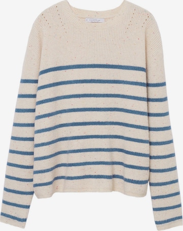 Pull-over 'LIGHT' MANGO en beige : devant