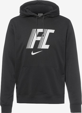 NIKE Athletic Sweatshirt in Black: front