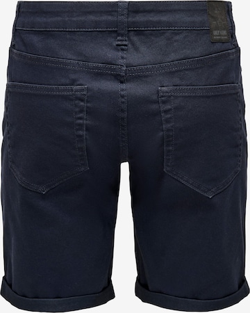 Regular Pantalon 'Ply' Only & Sons en bleu