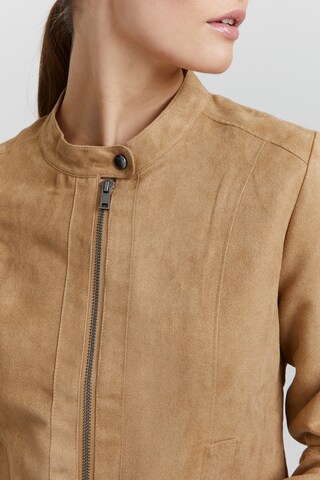 Oxmo Between-Season Jacket 'Peggy' in Brown