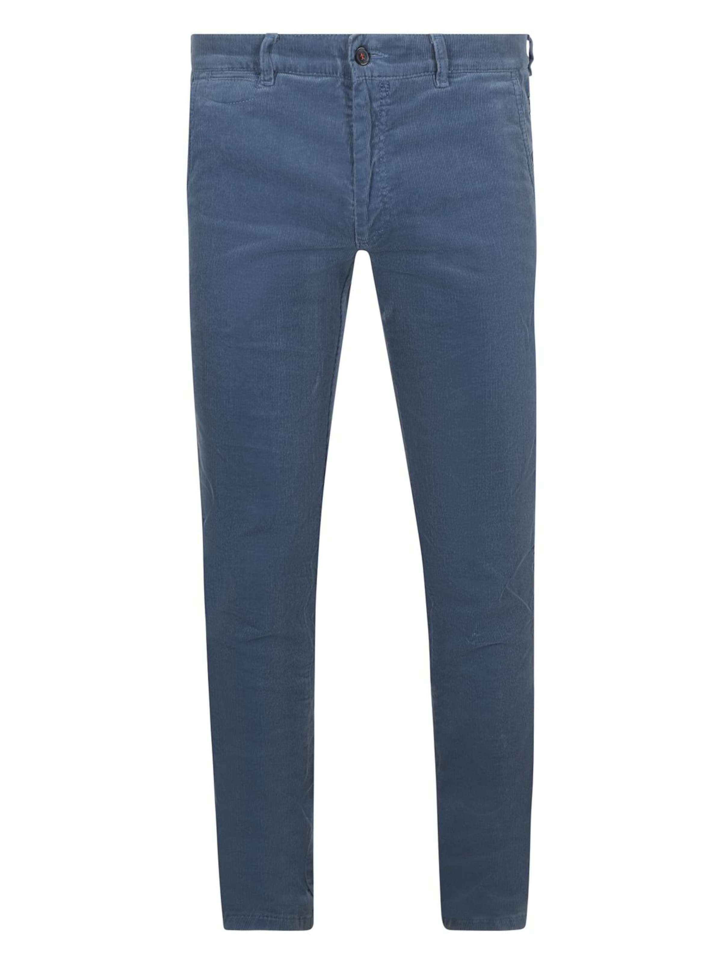 Suitable Chino trousers 'Plato' in Blue: front