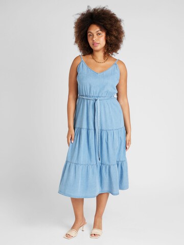 Abito 'Ingrid' di ABOUT YOU Curvy in blu: frontale