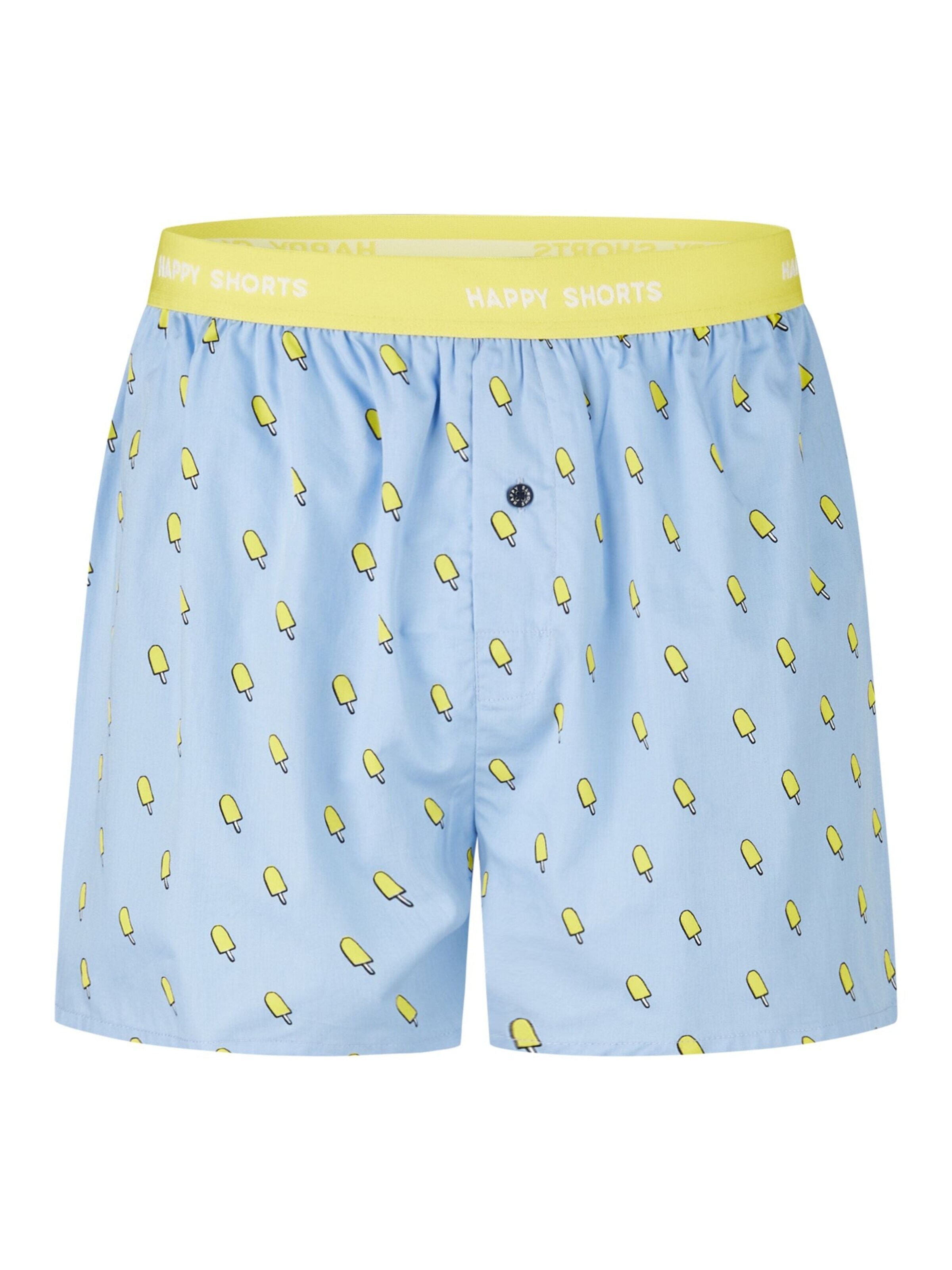 Boxers Happy Shorts en bleu : devant