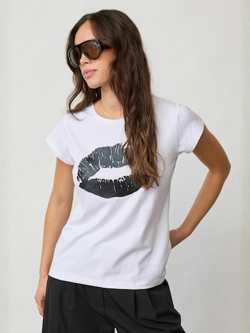 co'couture Toppi ' KissCC ' värissä musta: etupuoli