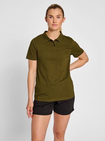 T-shirt fonctionnel Hummel en vert : devant