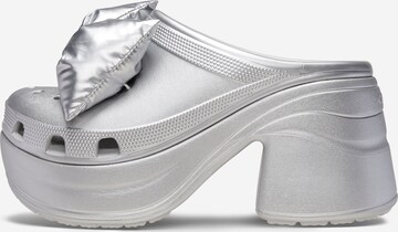 Crocs Clogs 'Siren' in Silver: front