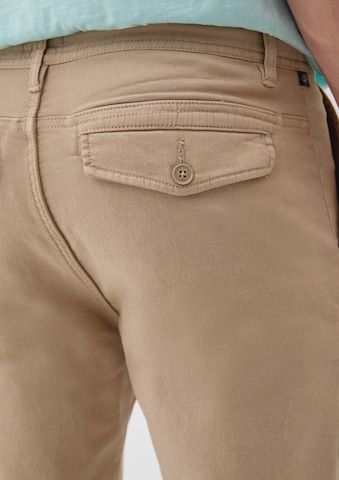 Tapered Pantaloni di QS in marrone