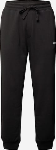 HUGO Red Tapered Trousers 'Dayote' in Black: front